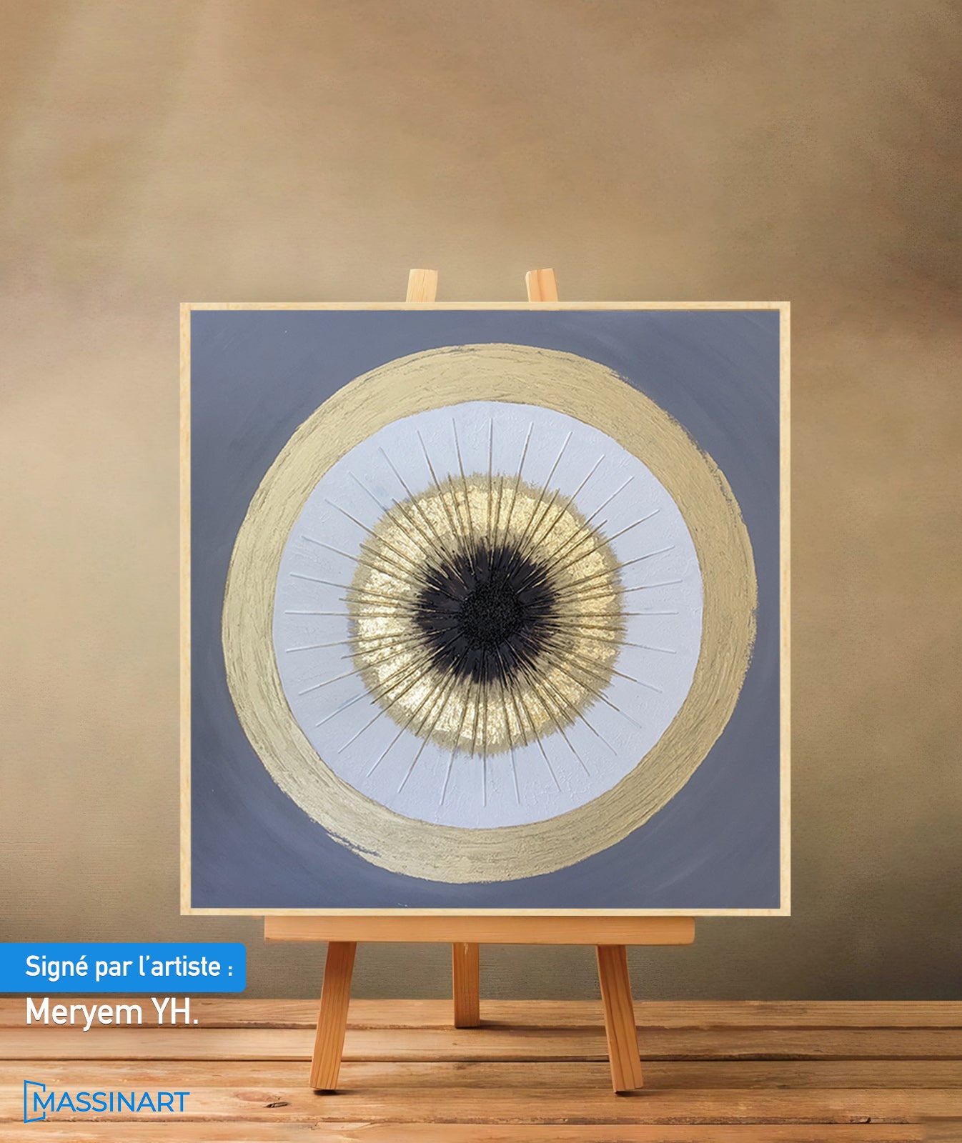 Obsidienne - signé par l'artiste Meryem YH.